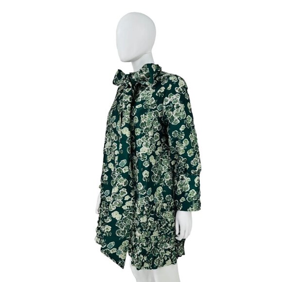 Tuckernuck NEW Green Floral Calyspo Cosmos Celia Mini Dress Size Medium - Picture 4 of 8
